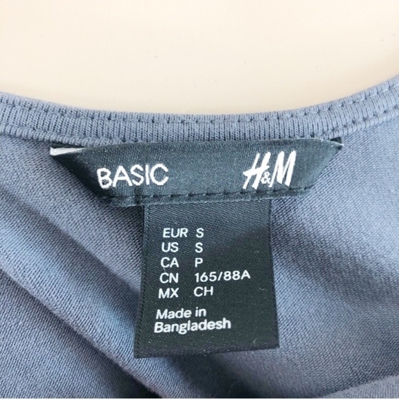 H&M Basic gray scoop back mini dress - Picture 6 of 7